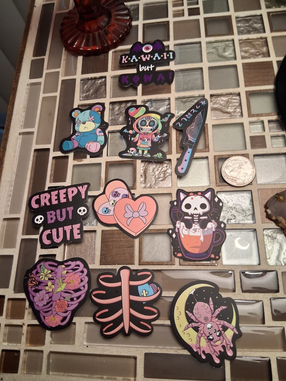 Creepy But Cute 10 Pc Sticker Set